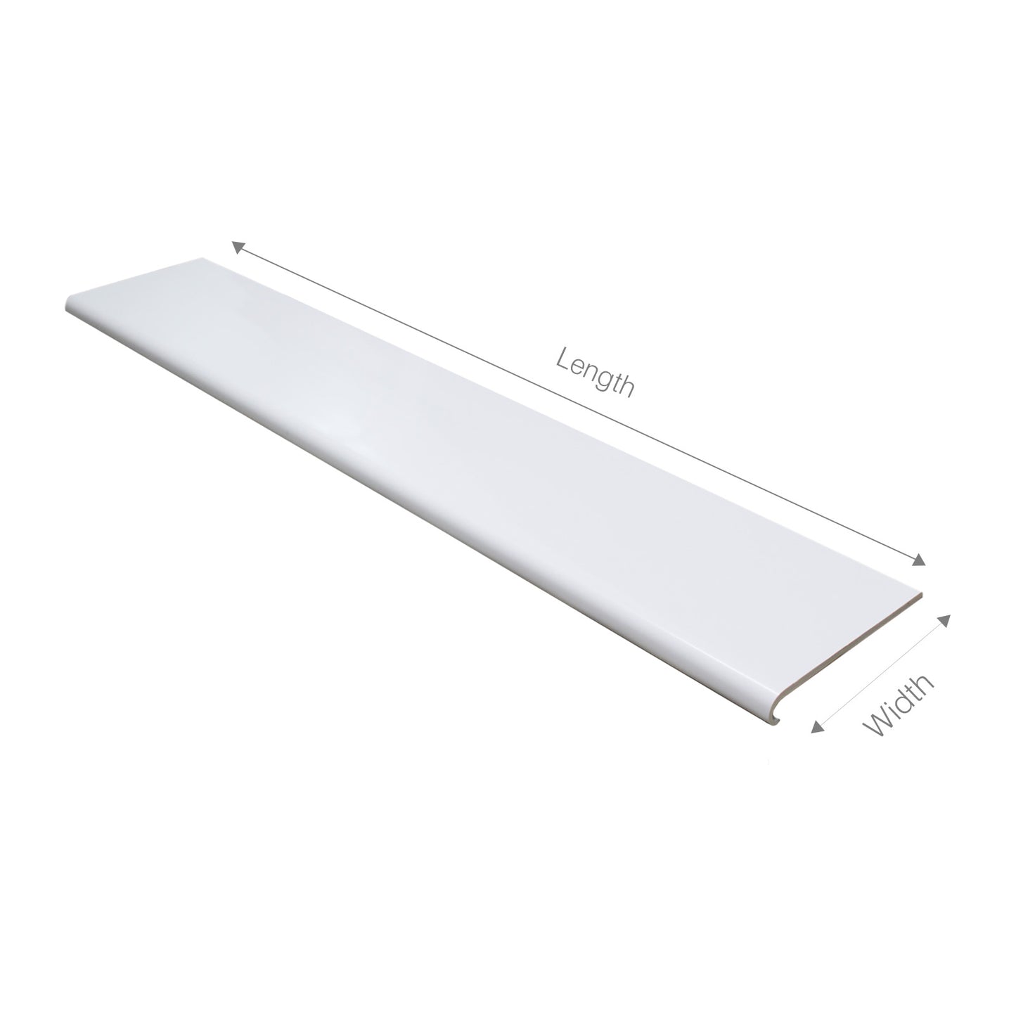 210mm 2.5m Window Board Cill Bullnose Capping Cover