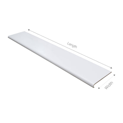 210mm Bullnose Window Board Cill Capping uPVC Plastic Cover (1m)