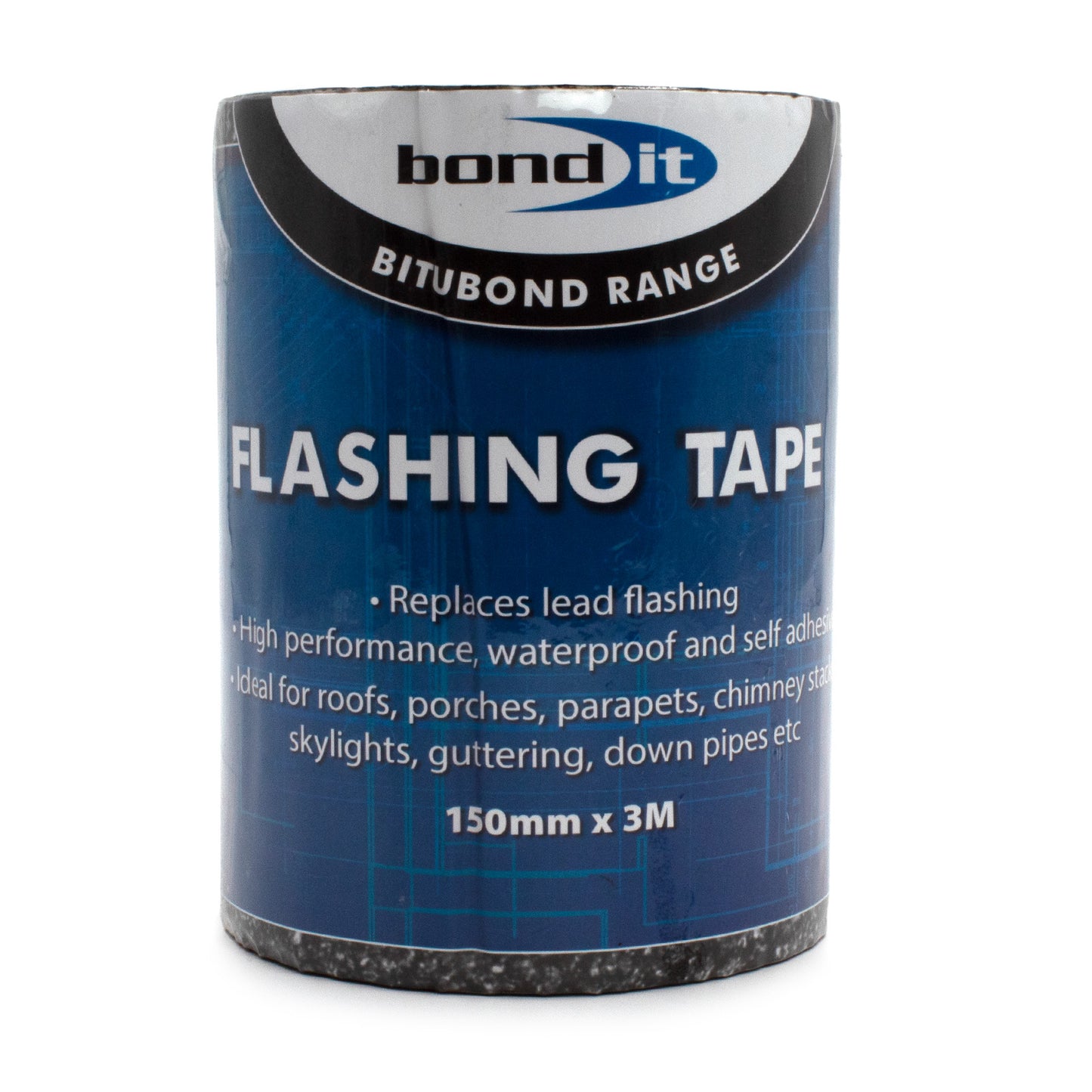 150mm (6") x 3m Bond-It Flashing Take Bitumen Aluminium Roof Rool 150mm (6") x 3m Bond-It Flashing Take Bitumen Aluminium Roof Rool