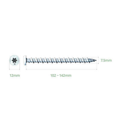 7.5mm StarFix PFT Pan Head Masonry Screws (100 Pack)