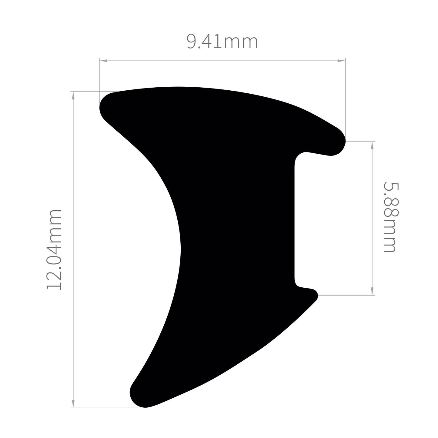 E700 20m ExtrudaSeal Wedge & 'E' Gasket Window and Door Seal