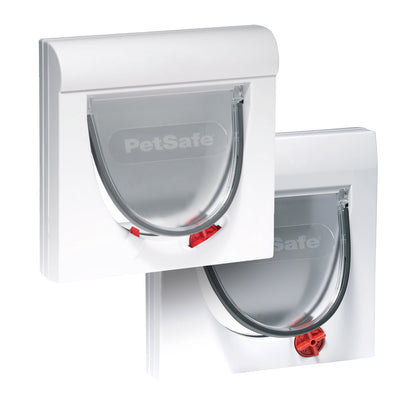 PetSafe Classic 4-Way Pet Door Cat Flap with Manual and Magnetic Collar Key Entry PetSafe Classic 4-Way Pet Door Cat Flap with Manual and Magnetic Collar Key Entry