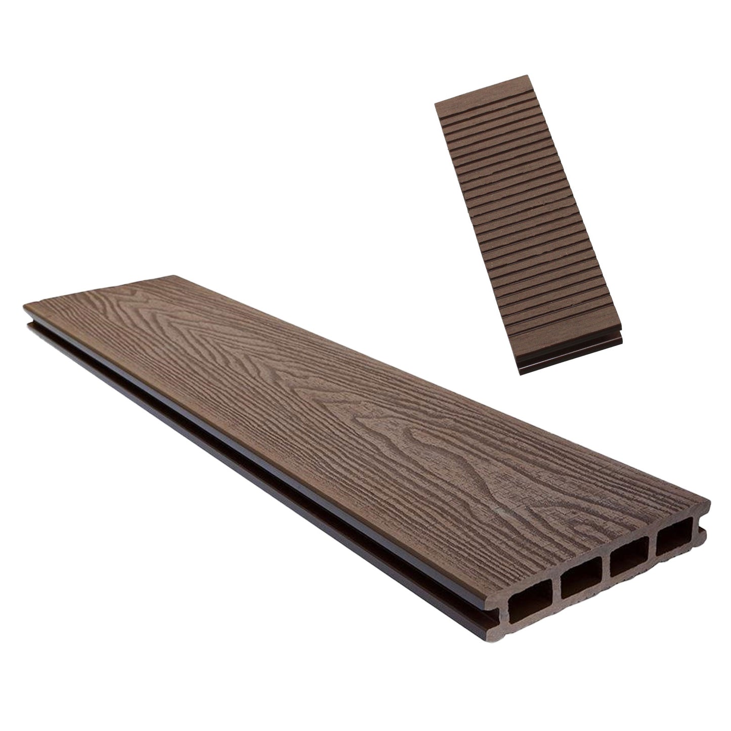 Composite Decking Hollow Board Patio Garden Veranda (3.66m) Composite Decking Hollow Board Patio Garden Veranda (3.66m)