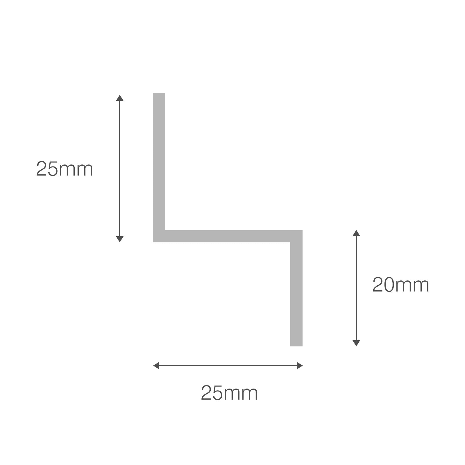 White 45mm Drip Trim for uPVC Plastic Shiplap Cladding - White