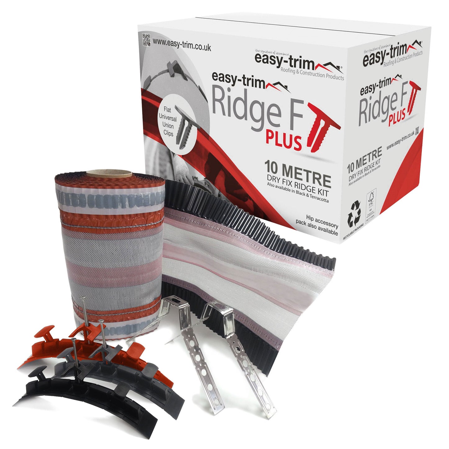 10m EasyRidge F PLUS Dry Fix Ridge Kit