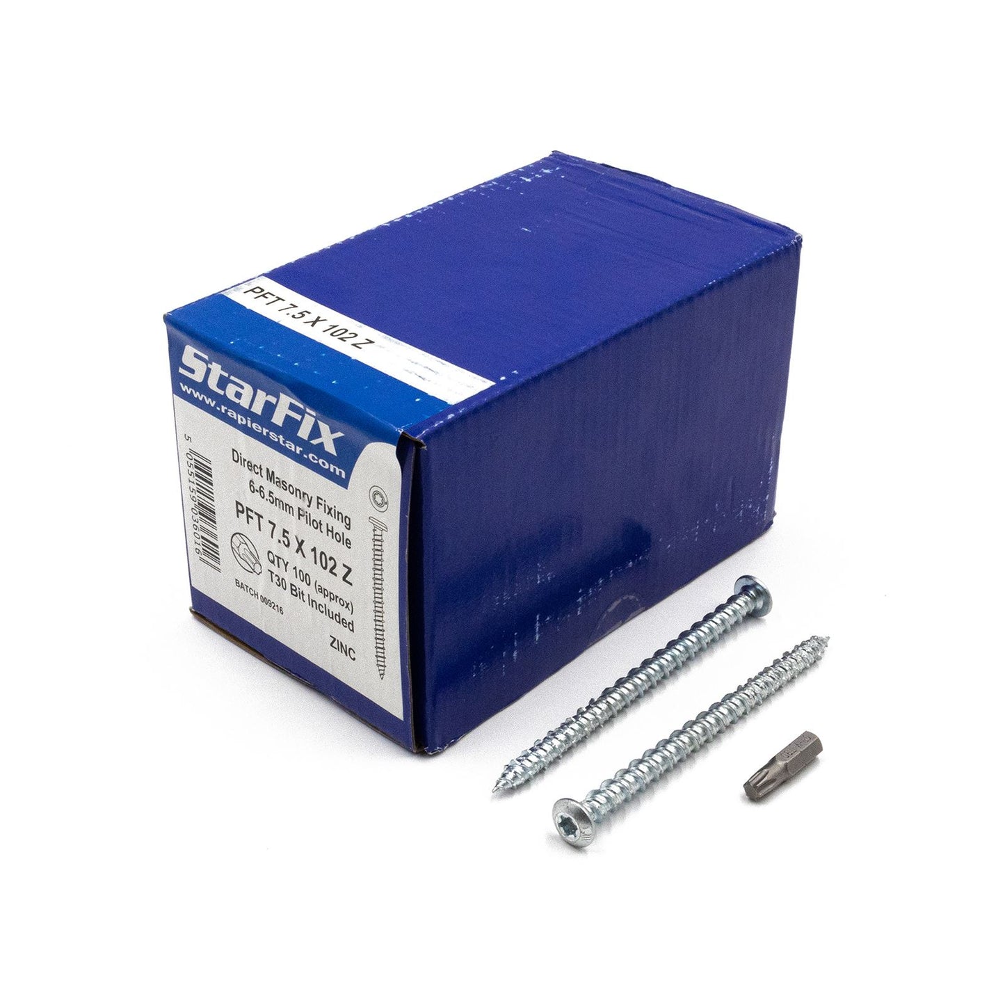 7.5mm StarFix PFT Pan Head Masonry Screws (100 Pack)