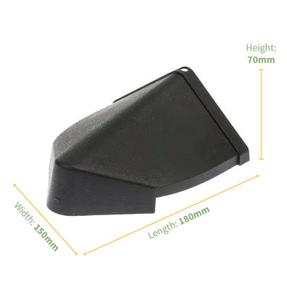 Slate Grey Envirotile Roof Hip End Cap for Synthetic Plastic Roof Tile