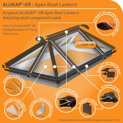 End Cap for ALUKAP-XR Screw-Down Glazing Bar - White End Cap for ALUKAP-XR Screw-Down Glazing Bar - White