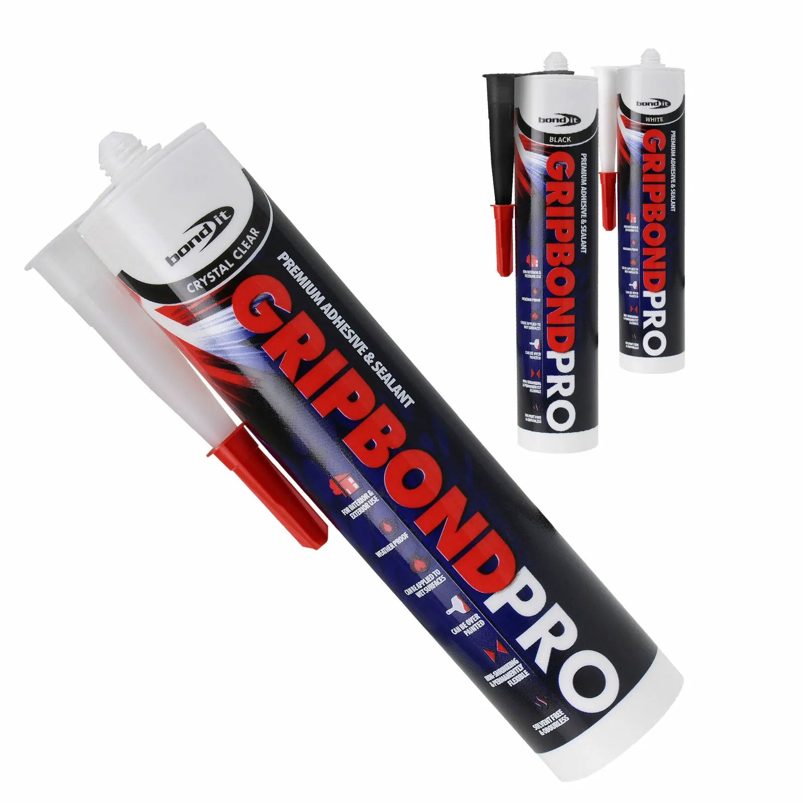 White Gripbond Pro All-in-One Neutral Cure Hybrid Adhesive Sealant