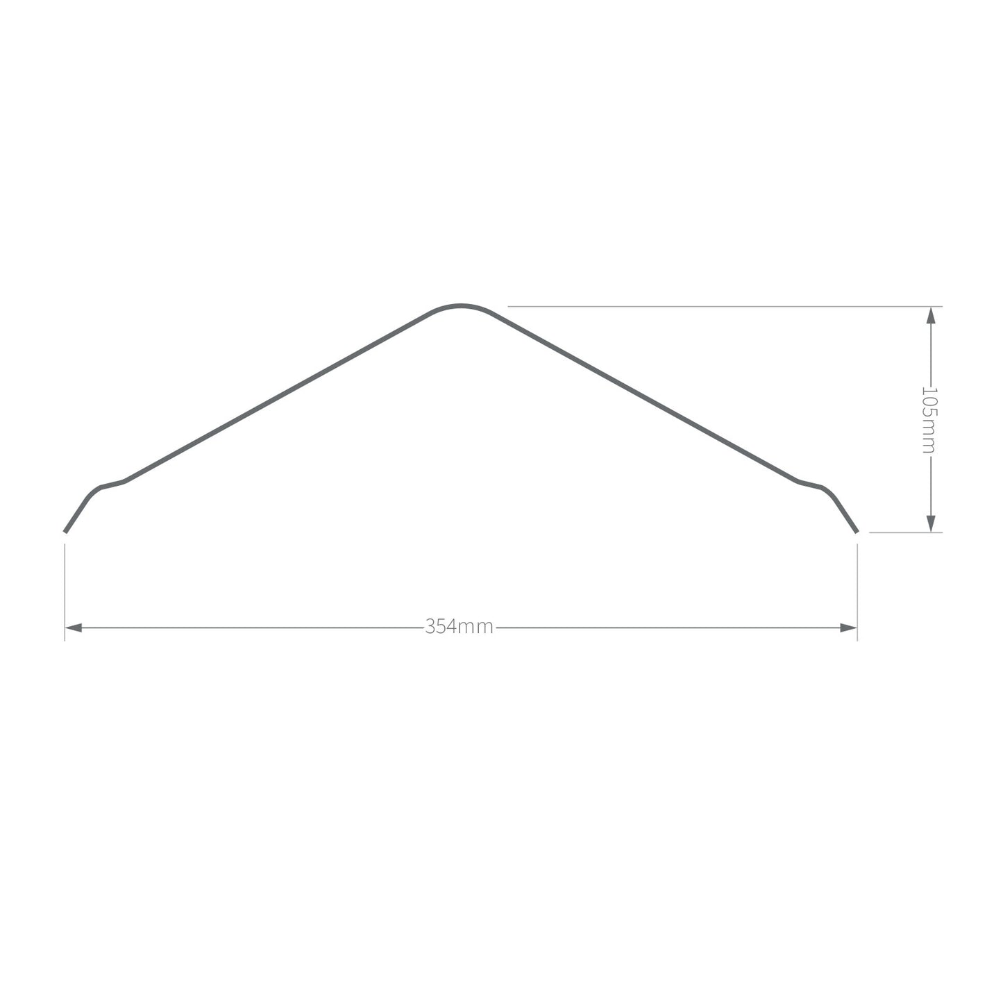 Green Gutta Corrugated Bitumen Roof Gable Angle Verge Closure