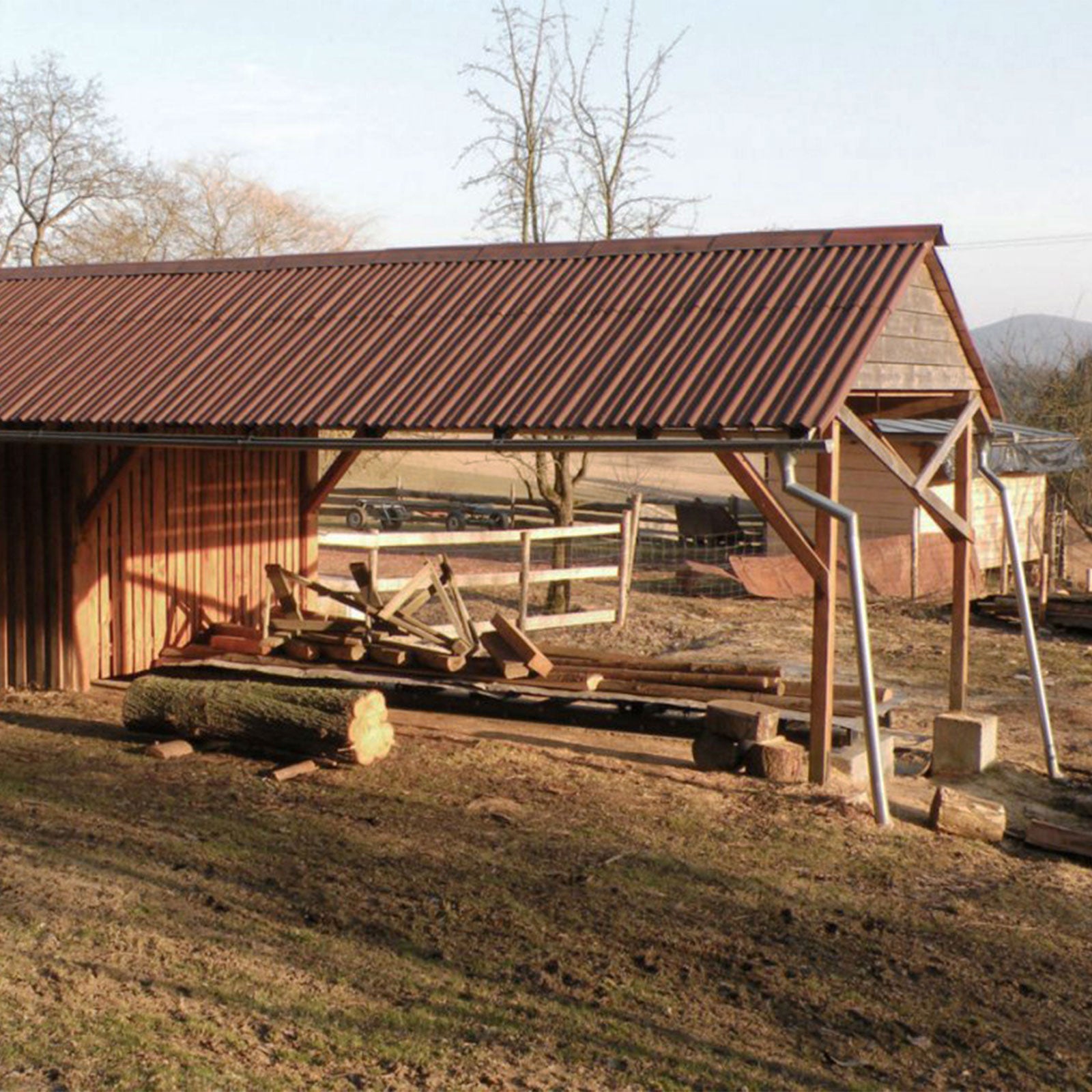 Gutta Corrugated Bitumen Roof Gable Angle Verge Closure Gutta Corrugated Bitumen Roof Gable Angle Verge Closure