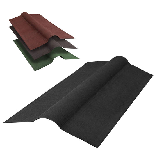 Black Gutta Corrugated Bitumen Roof Ridge