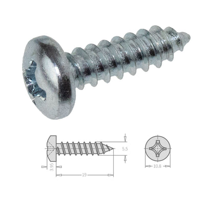 Heavy Duty Self-Supporting Glazing Bar Pan Head Self-Tapping Screw Fixings (5 Bar Pack) Heavy Duty Self-Supporting Glazing Bar Pan Head Self-Tapping Screw Fixings (5 Bar Pack)