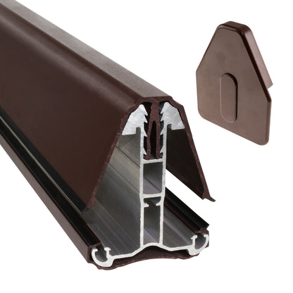 Anthracite Grey 3m Heavy Duty Self-Supporting Roof Wall Glazing Bar for Conservatory Lean-to Roof