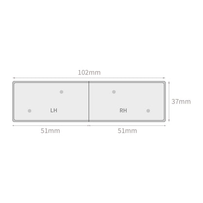 White Short End Caps for Window Cill Capping Cover (Pair)