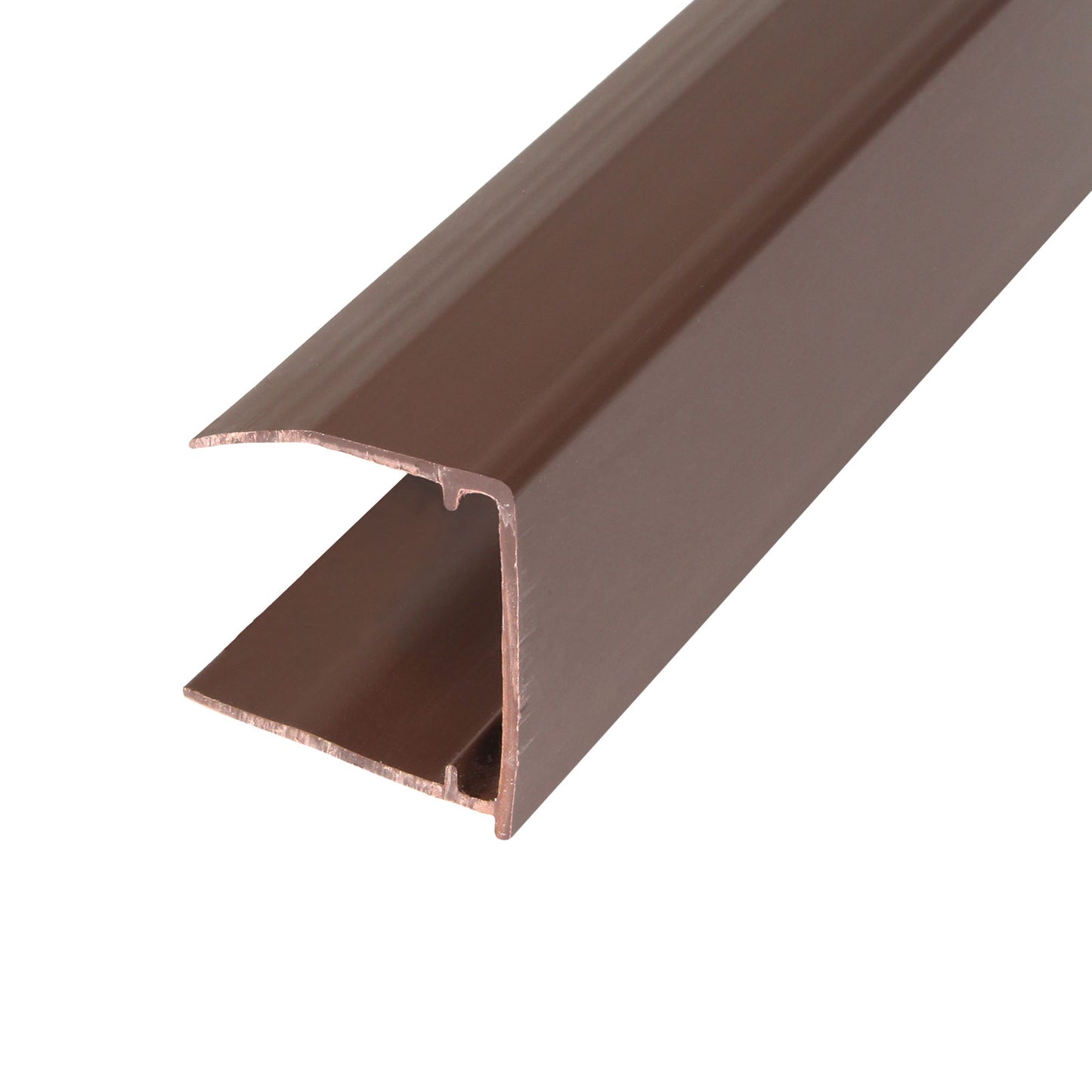 Anthracite Grey 2.5m 25mm Polycarbonate Sheet End Closure uPVC Plastic U Profile