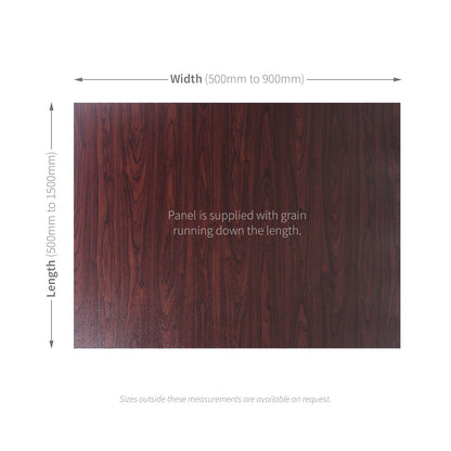 Rosewood/White Door Panel Cut-to-Size