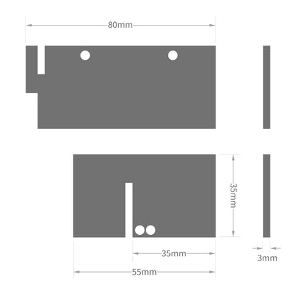 Side-Fix Glazing Bar End Plate for Conservatory Roof Slipped Panels Side-Fix Glazing Bar End Plate for Conservatory Roof Slipped Panels