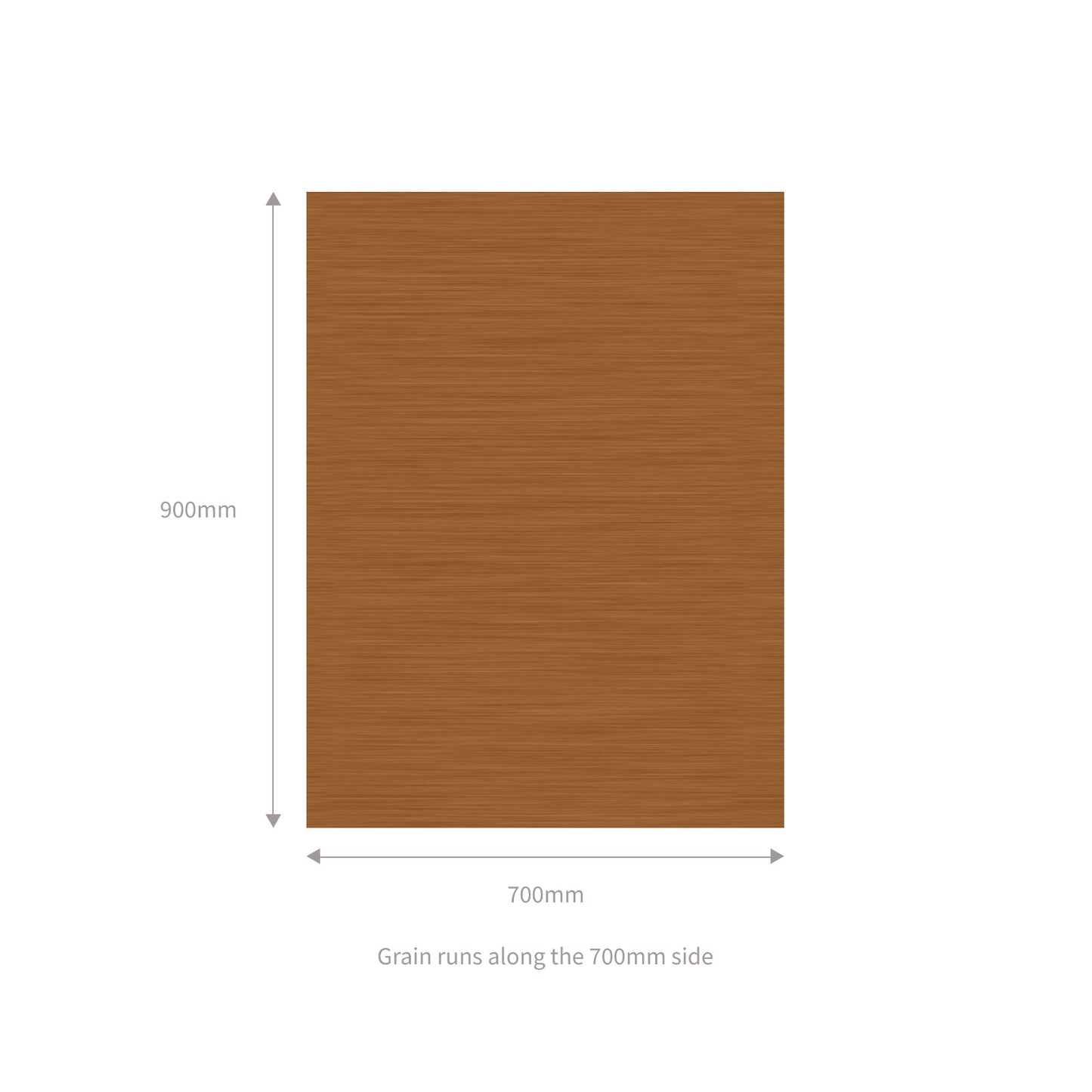 Golden Oak/White 24mm Golden Oak/White, 24mm uPVC Flat Door Panel (700mm x 900mm)