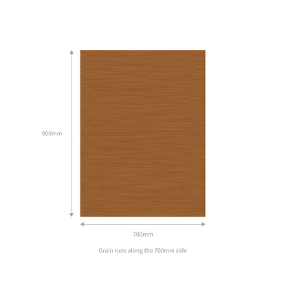 Golden Oak/White 24mm Golden Oak/White, 24mm uPVC Flat Door Panel (700mm x 900mm)