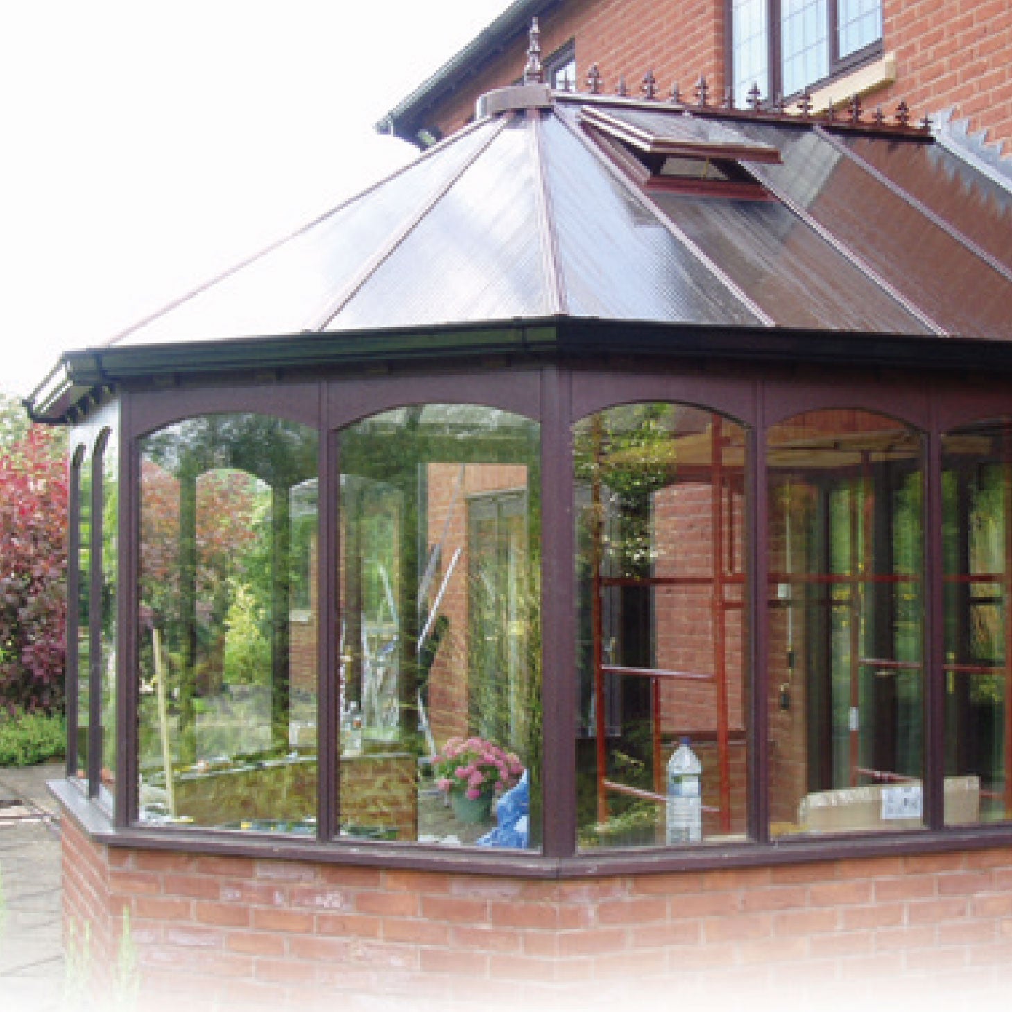 Anthracite Grey End Cap for Sunwood Screw-Down Glazing Main Bar for Conservatory Lean-to Roof