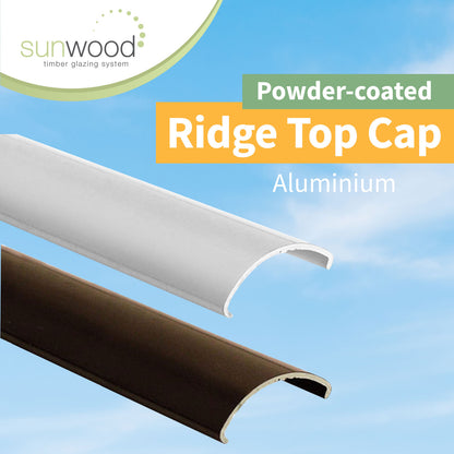 White 3m Sunwood Ridge Top Cap Strong Powder-Coated