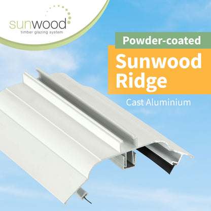 Brown 3m 2m Sunwood Ridge Powder-Coated Aluminium