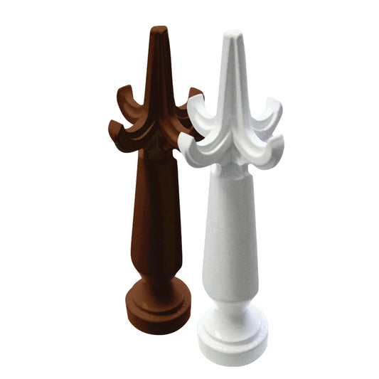 Brown Sunwood Sceptre Finial Strong Powder-Coated