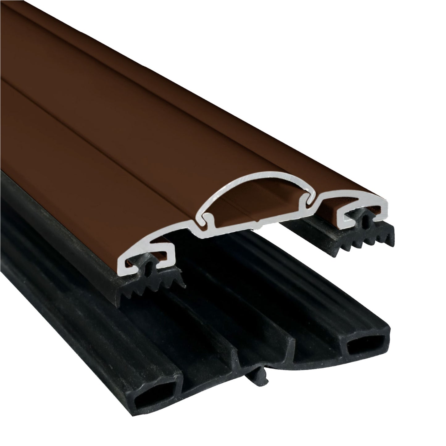 Brown 6m 50mm Sunwood Screw-Down Glazing Main Bar for Conservatory Lean-to Roof