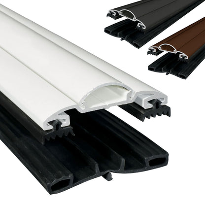 Brown 3m 50mm Sunwood Screw-Down Glazing Main Bar for Conservatory Lean-to Roof