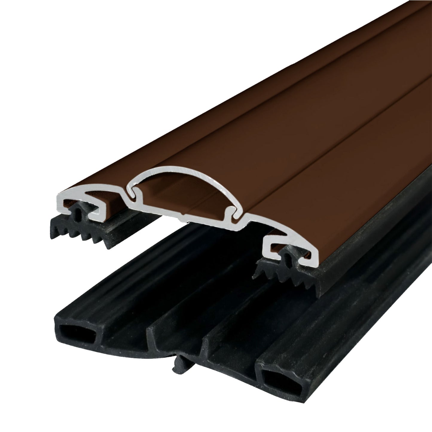 Brown 6m 60mm Sunwood Screw-Down Glazing Main Bar for Conservatory Lean-to Roof