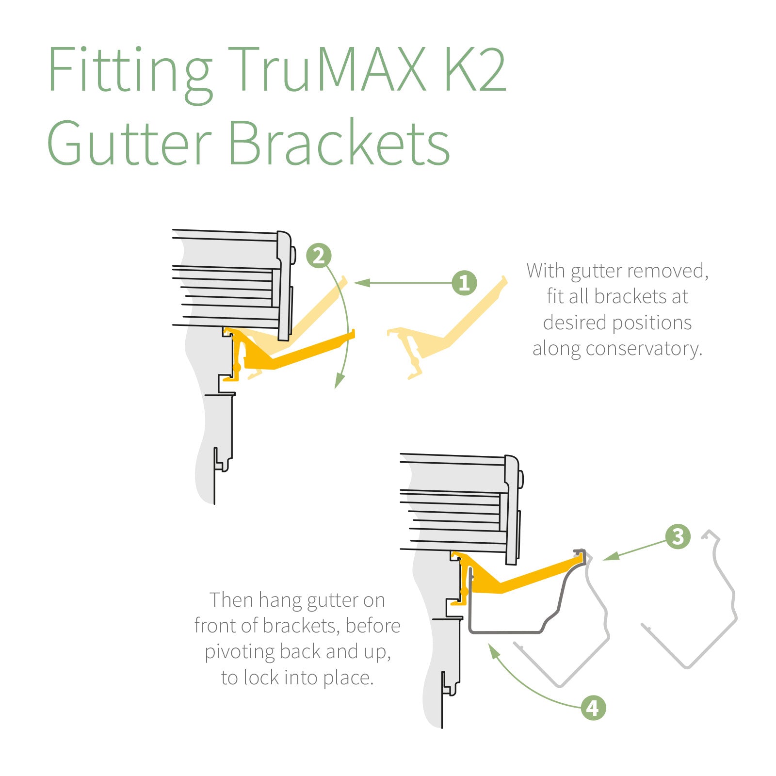 TruMAX K2 Gutter Bracket C8043 Replacement TruMAX K2 Gutter Bracket C8043 Replacement