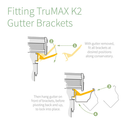 TruMAX K2 Gutter Bracket C8043 Replacement TruMAX K2 Gutter Bracket C8043 Replacement