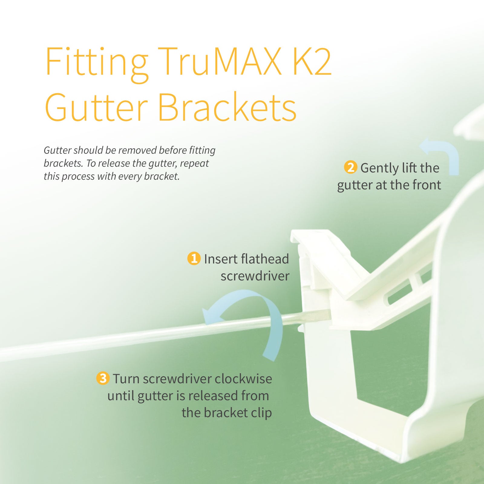 TruMAX K2 Gutter Bracket C8043 Replacement TruMAX K2 Gutter Bracket C8043 Replacement