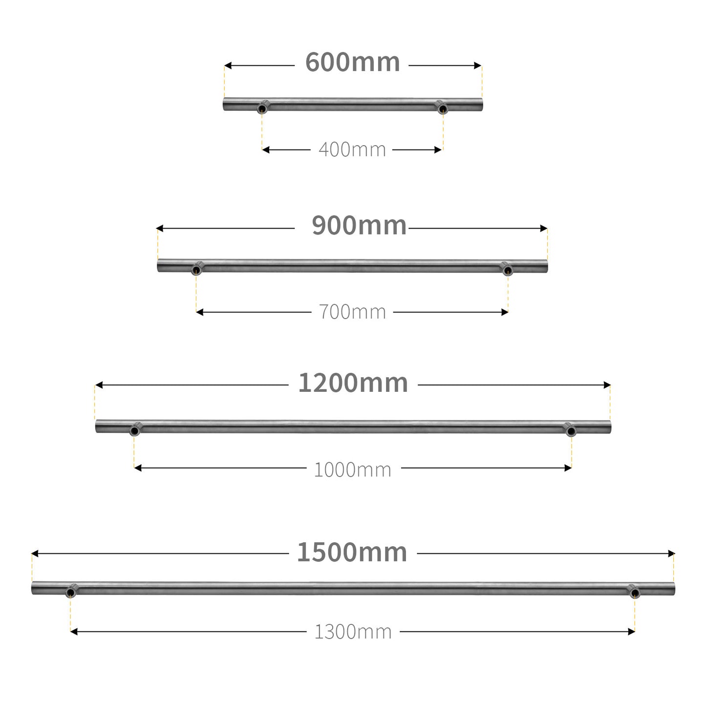 Long Inline Pull Door Handle Straight Slim External Bar Long Inline Pull Door Handle Straight Slim External Bar