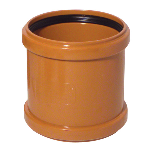 Coupler (Double Socket) for 110mm Plastic PVC-u Underground Drainage System Fittings Coupler (Double Socket) for 110mm Plastic PVC-u Underground Drainage System Fittings