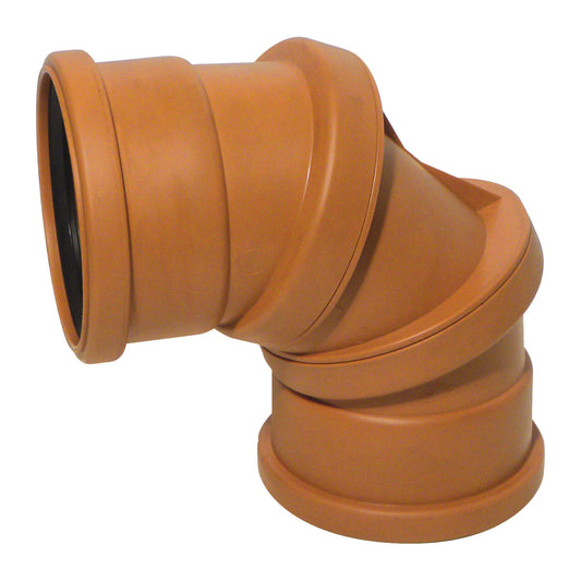 Adjustable Bend (Double Socket) for 110mm Plastic PVC-u Underground Drainage System Fittings Adjustable Bend (Double Socket) for 110mm Plastic PVC-u Underground Drainage System Fittings