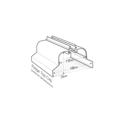 White 3m Pikestaff + Renaissance Ultraframe Victorian Ridge Kit