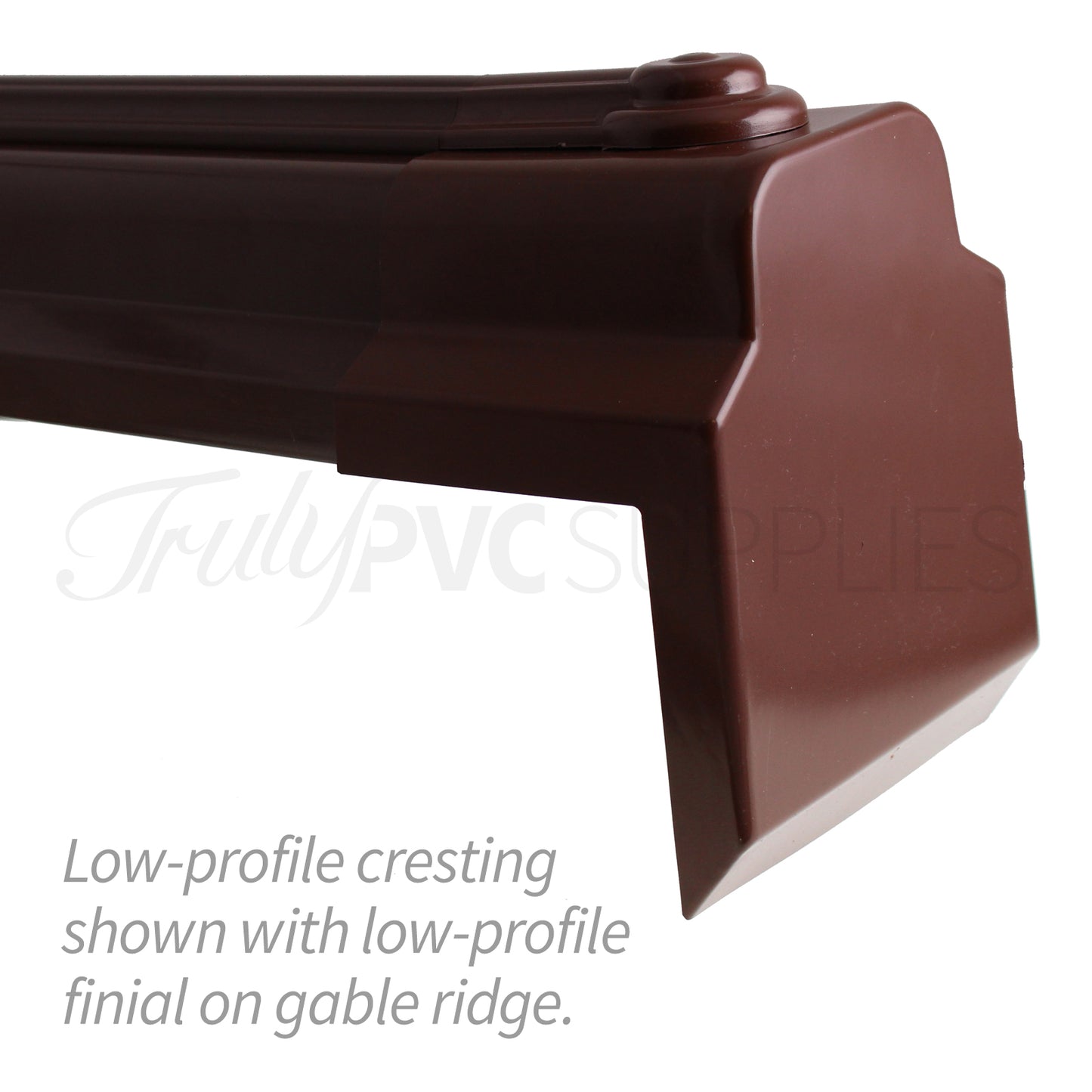 2m Chocolate Brown Ultraframe Conservatory Roof Ridge Low Profile Cresting