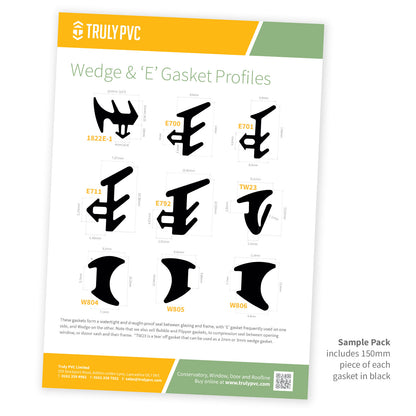 E700 4m ExtrudaSeal Wedge & 'E' Gasket Window and Door Seal